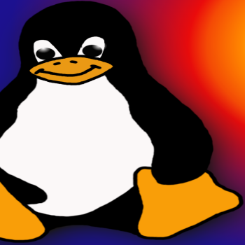 Bright wallpaper with Tux