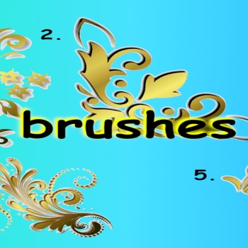 Gold brushes