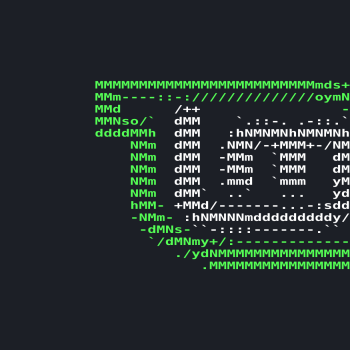 Linux Mint neofetch ASCII wallpaper.