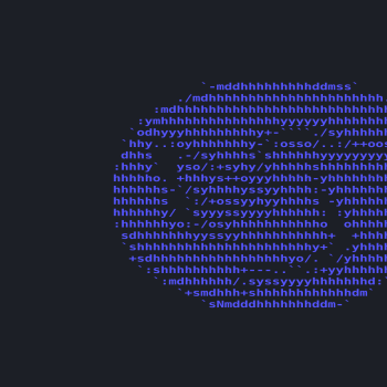 Lubuntu neofetch ASCII wallpaper.