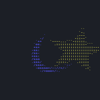Mandriva neofetch ASCII wallpaper.