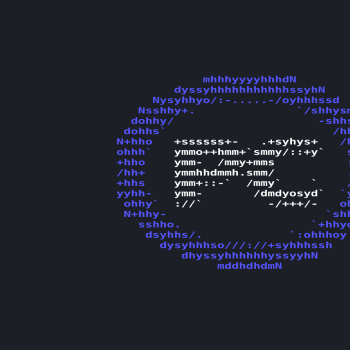 PCLinuxOS neofetch ASCII wallpaper.