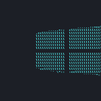 Windows 10 neofetch ASCII wallpaper.