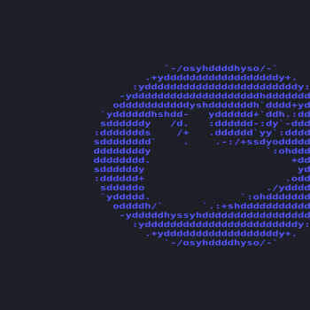 Xubuntu neofetch ASCII wallpaper.