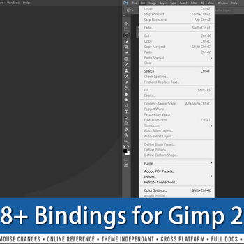 Photoshop 2018 Bindings for Gimp 2.10.20