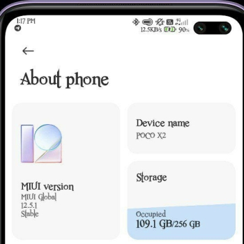 Dual status bar Miui - poco x2 / Redmi k30