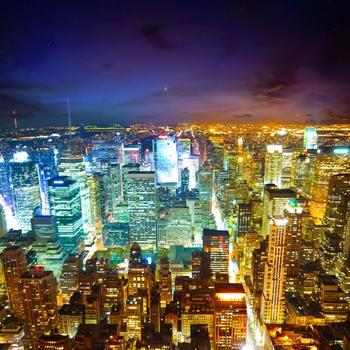 Cityscape Colorful night