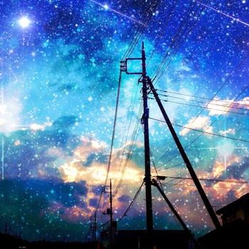 Colorful sky stars