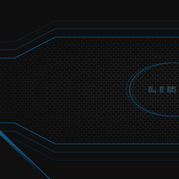 Blue Linux hexagon - 8K /5K /4K /HD