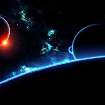 The SKY PLANET STARS SURFACE SPACE