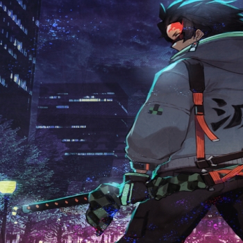 Urban ninja anime art wallpaper background