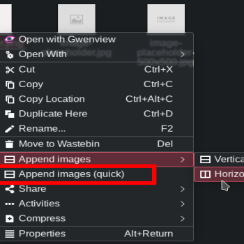 Append images - quick
