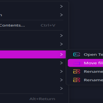 Move Files by Filetype to current Directory