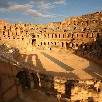 Amphitheatre of El Jem Sunshine Tunisia