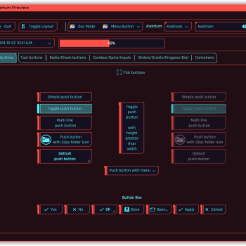 Daemon-2.0 Kvantum Theme