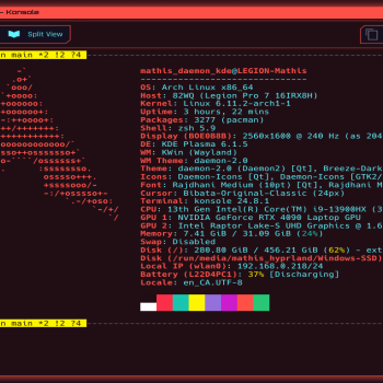 Daemon-2.0 Konsole Colors