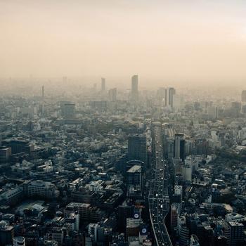 Tokyo smog Japan