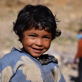 A Young Child Smiling