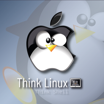 Tux Apple Think Shell