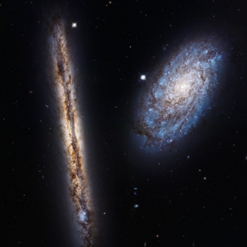 heic1709a - Galactic Pair - NGC4298 NGC4302