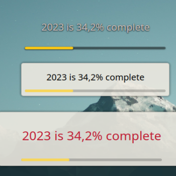 Year Progress Extended