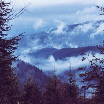 Misty mountains