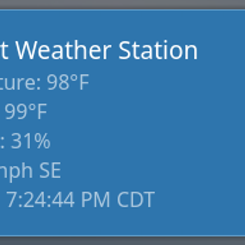 Ambient Weather Station Widget