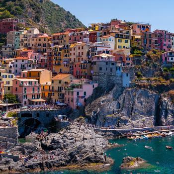 Harbor Pier Coast Manarola Cinque Terre Italy