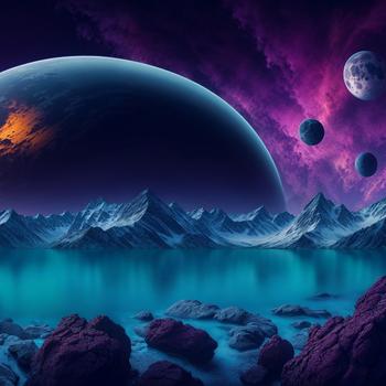 Fantasy mountain wallpaper