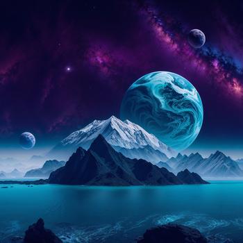 Fantasy mountain wallpaper