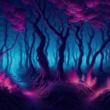 Fantasy forest wallpaper