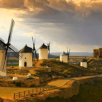 Winds Windmills Castilla La Mancha Spain