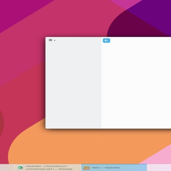 MauiKit app with a sidebar