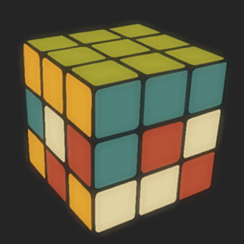 Gruvbox Rubik's cube