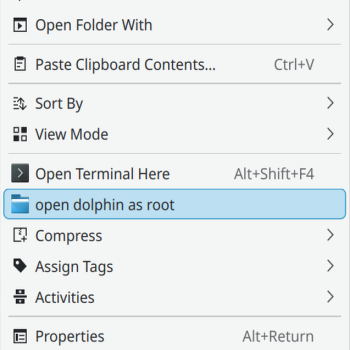 Dolphin As Root Plasma 5 and Plasma 6
