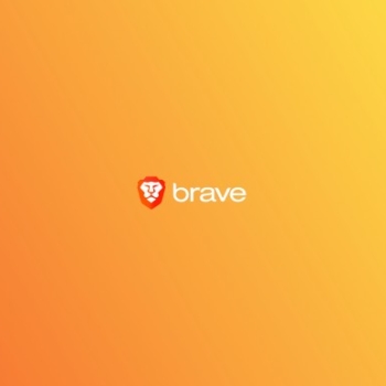 Lion - Brave Desktop Wallpaper - Orange tones