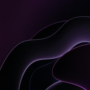 Purple abstract background with curves - 3D render HD