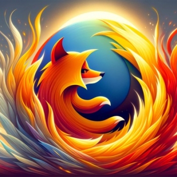 Fox - Firefox rebirth like Phoenix from fire