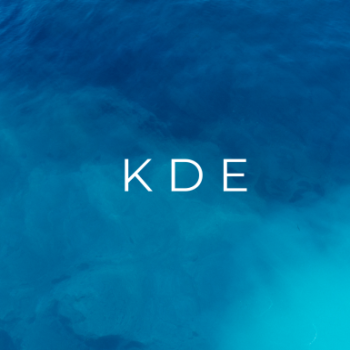 3 backgrounds - KDE Plasma - Blue water