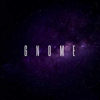 Gnome - Galaxy on background