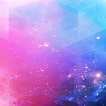 Gnome - Pink and blue starry galaxy