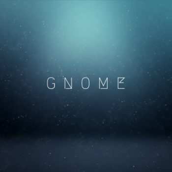Gnome - Water Drops on Blue Background