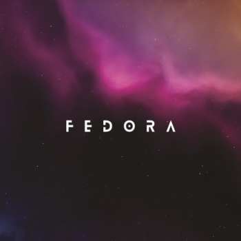 Fedora violet galaxy background