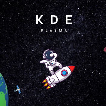 KDE Plasma - Astronaut going to space