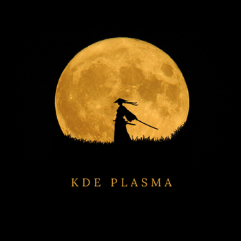 KDE Plasma - Samurai silhouette