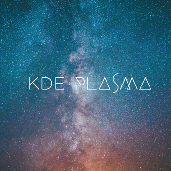 KDE Plasma - Blue galaxy