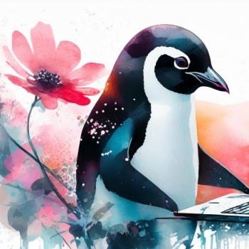 Tux getting code ready for Spring