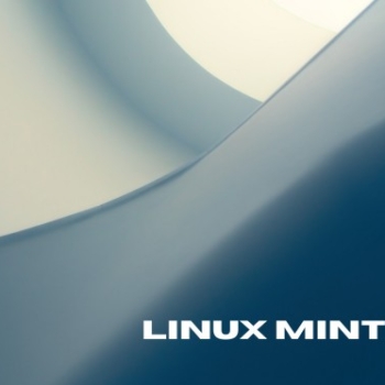 Linux Mint - Abstract blue lines background