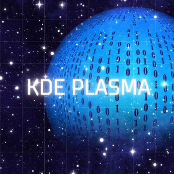 Kde Plasma - Digital binary globe
