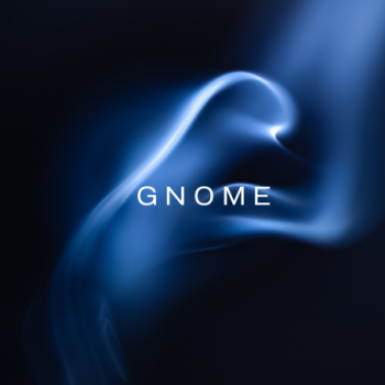 Gnome - Blue light on dark background